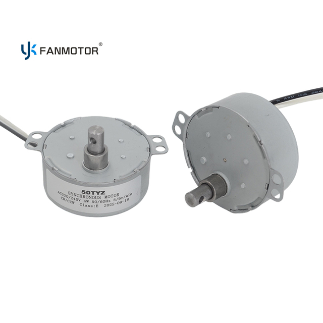 Motor síncrono reversible AC 4W 50TYZ CW/CCW de ahorro de energía