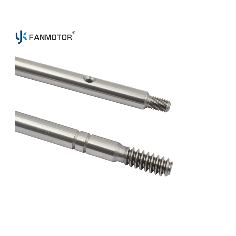 Eje de engranaje del rotor del motor del ventilador de acero C45 de 8 mm de alta calidad - Suministro a granel