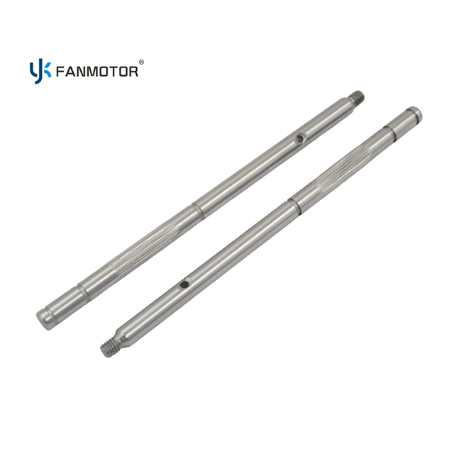 Suministro directo de fábrica de eje de motor de ventilador de acero C45 personalizado de alta precisión