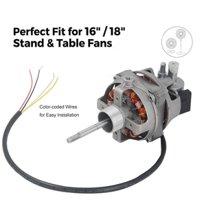 Soporte de caja de aluminio de alta velocidad 75x17mm y Motor de ventilador de mesa al por mayor