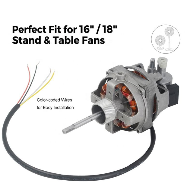 Soporte de caja de aluminio de alta velocidad 75x17mm y Motor de ventilador de mesa al por mayor