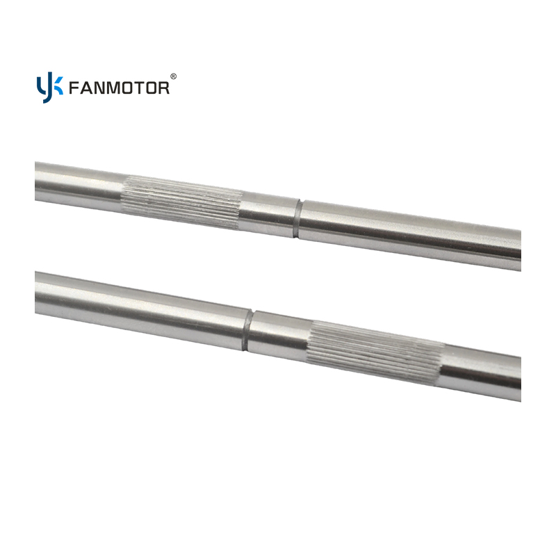 Eje de engranaje del rotor del motor del ventilador de acero C45 de 8 mm de alta calidad - Suministro a granel