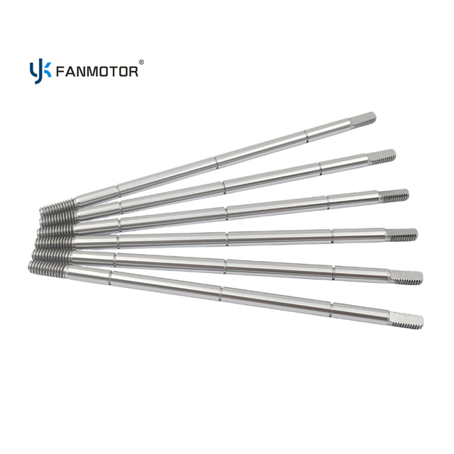 Aduana de alta precisión trabajada a máquina CNC del eje del motor de fan del acero de carbono 