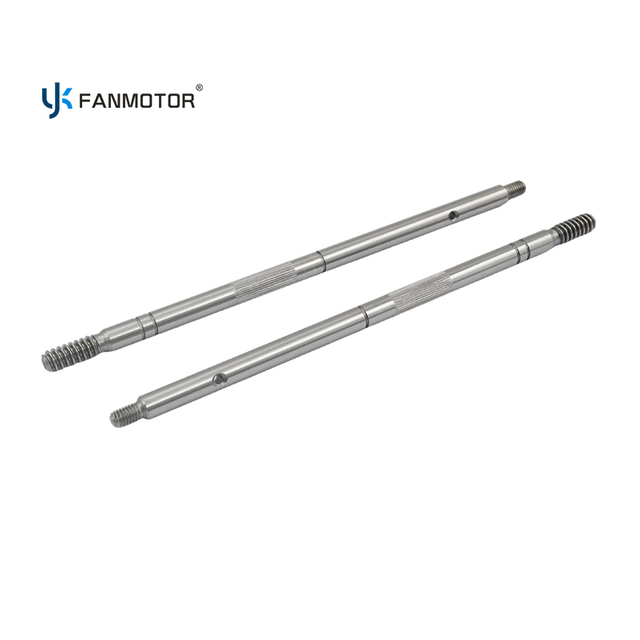 Eje de engranaje del rotor del motor del ventilador de acero C45 de 8 mm de alta calidad - Suministro a granel