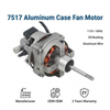 Soporte de caja de aluminio de alta velocidad 75x17mm y Motor de ventilador de mesa al por mayor