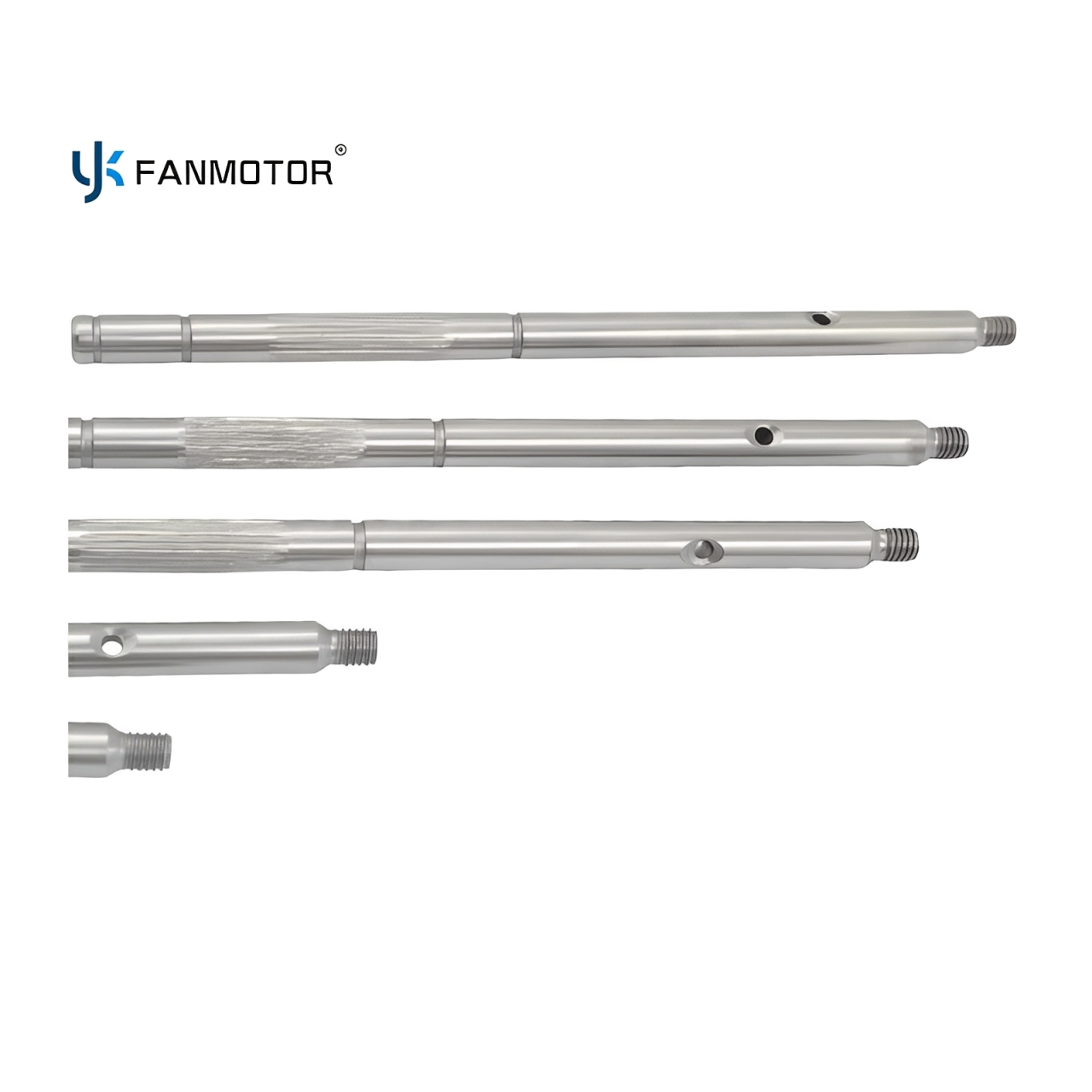 Suministro directo de fábrica de eje de motor de ventilador de acero C45 personalizado de alta precisión