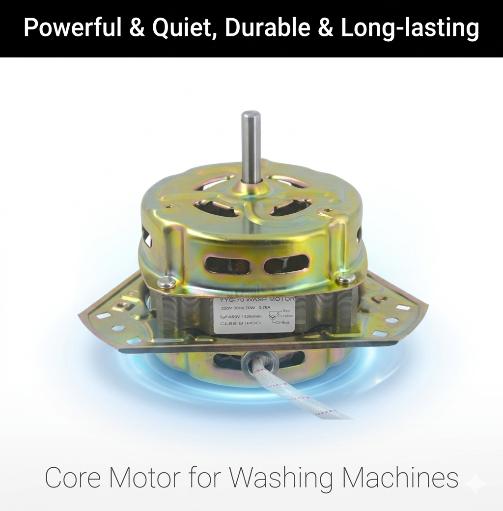Motor de secador giratorio de 70W de suministro de fábrica para lavadoras semiautomáticas