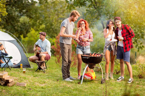 al aire libre, acampar