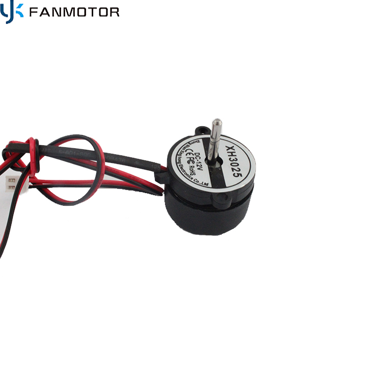 3025 mm DC 12V Micro Motor puede estar con ventilador de flujo cruzado