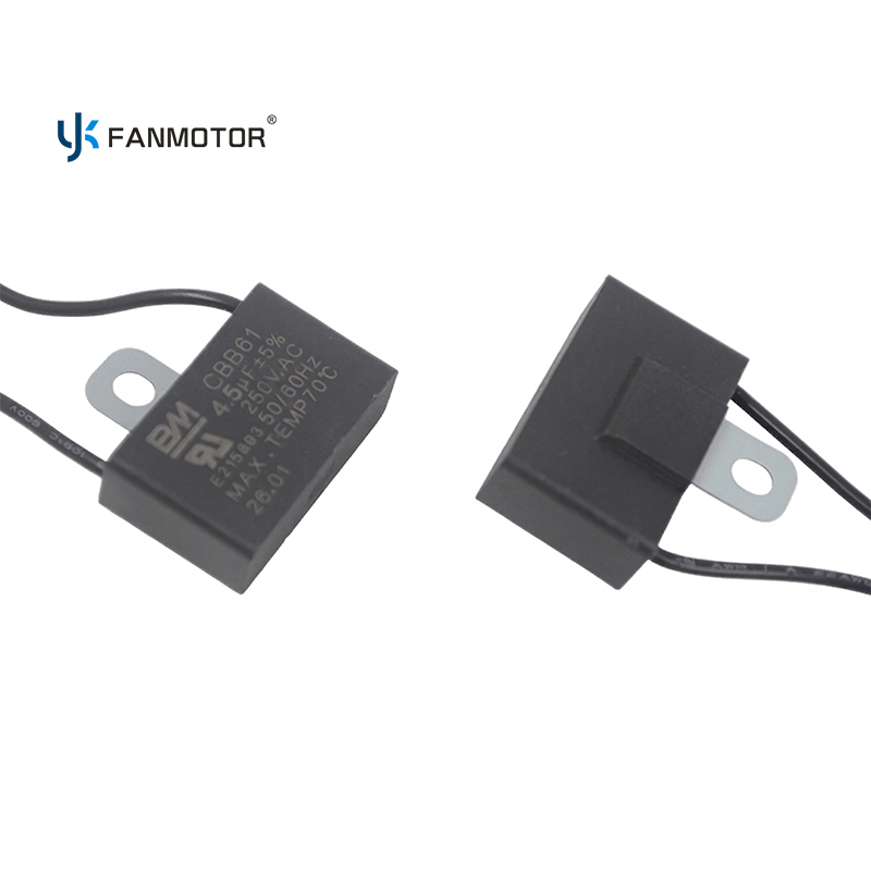 Condensador de ventilador CBB61 de 4,5 uF 250 V al por mayor para electrodomésticos