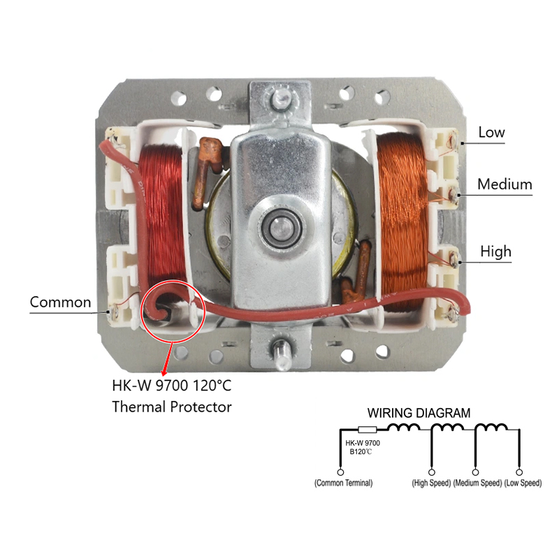 Fabricante de motores de polo sombreado de CA de 80 W en China para campanas extractoras