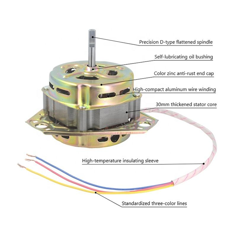 Fabricante de motores para lavadoras de doble tina | Motor de CA de 135W y 150W