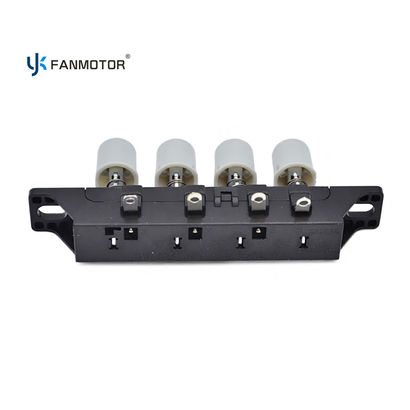 Interruptor de llave de velocidad del ventilador de 4 posiciones de 250 V CA 1 A | Recambio ventilador gris y blanco
