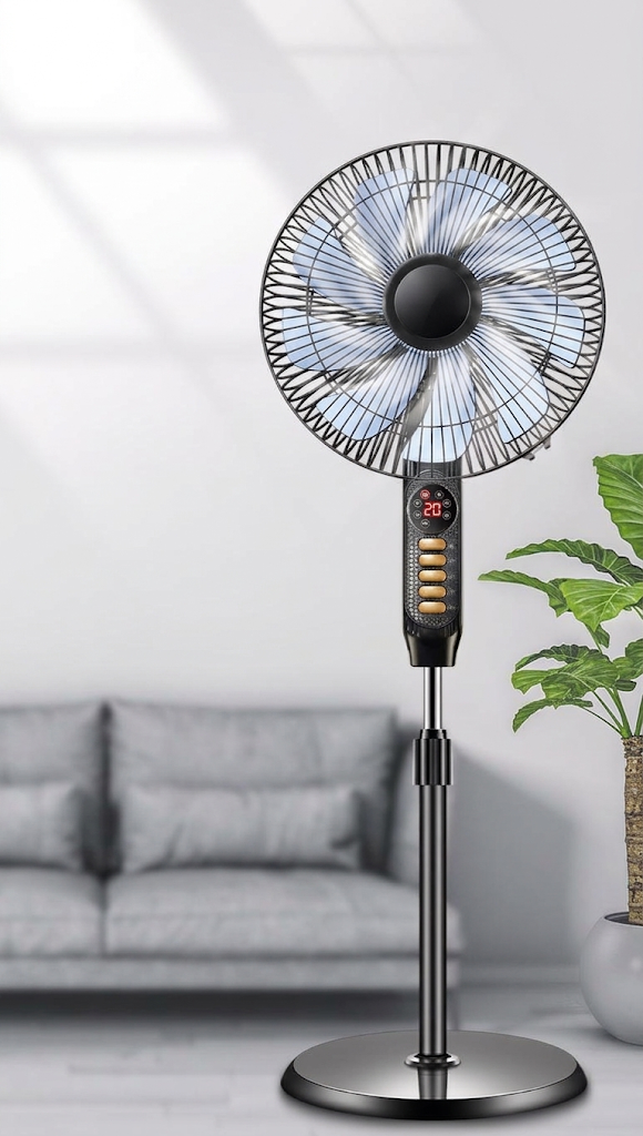 ventilador de pie con 4 velocidades