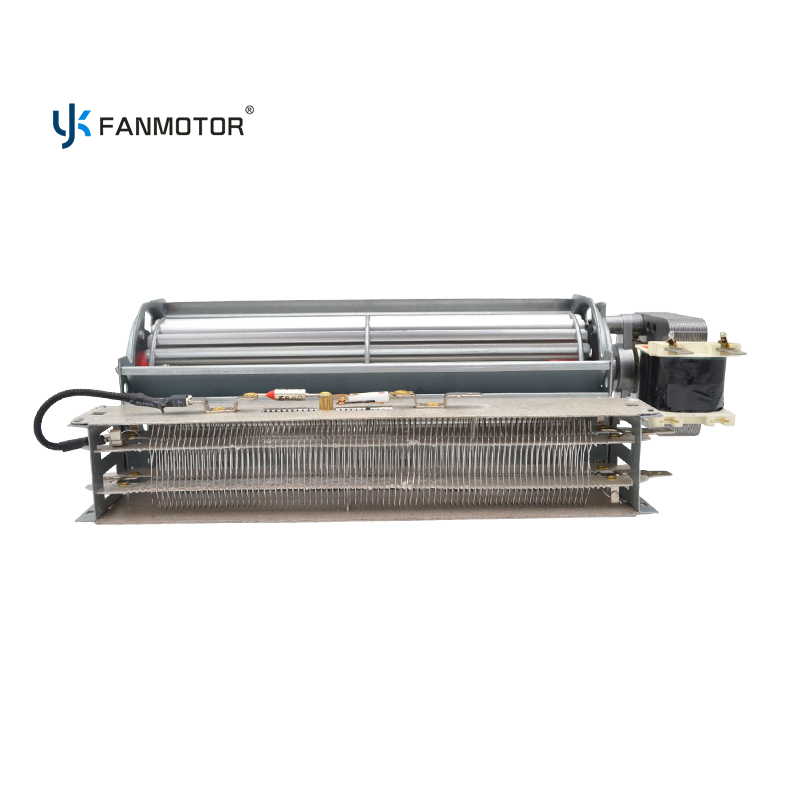 Ventilador de flujo cruzado de 48x187 mm de 15 W con calentador PTC para calentadores de baño y de pared