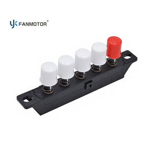 Interruptor pulsador de ventilador de 5 teclas con control de luz | Interruptor de piano de reinicio maestro de doble deslizamiento